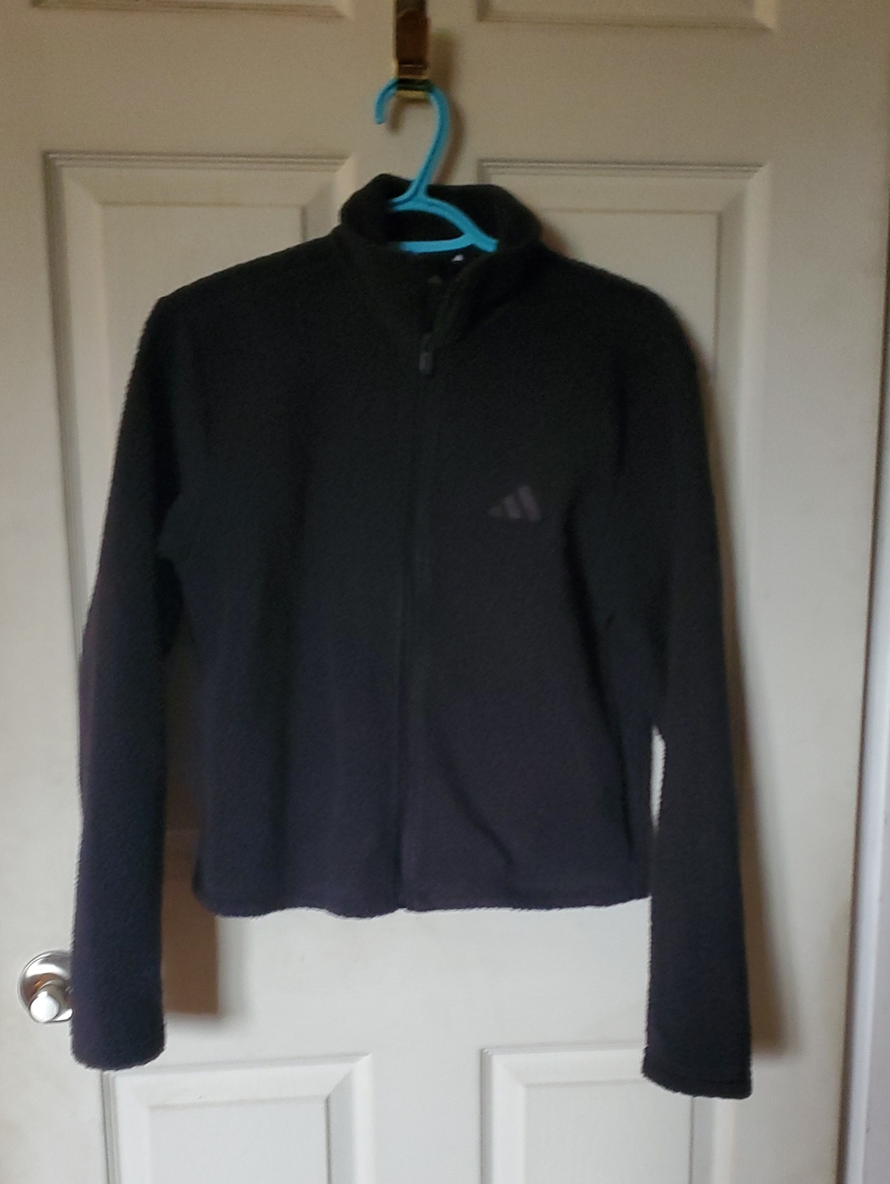 adidas Black Full-Zip Performance Fleece Jacket